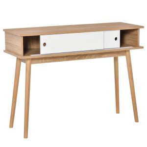 Mueble recibidor HOMCOM con doble puerta corredera auxiliar