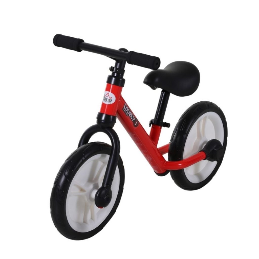 Bicicleta para niños 2 en 1 HOMCOM de equilibrio con pedales y ruedines de asiento regulable