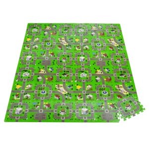 Alfombra puzzle infantil HOMCOM compuesto por 36 piezas