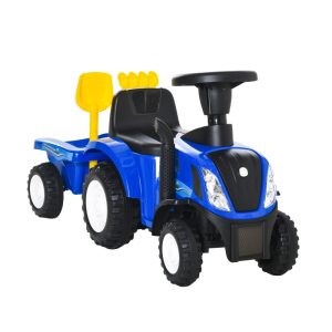 Tractor para Niños de 12-36 Meses con Remolque Extraíble Coche Correpasillos