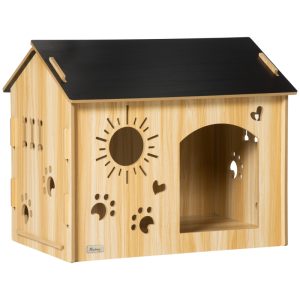 Caseta para mascotas de madera para interiores