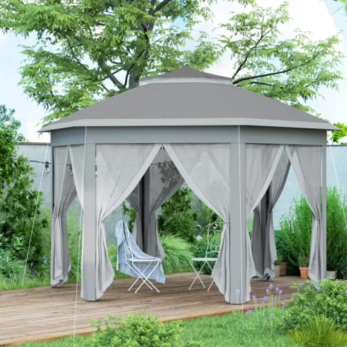 Cenador plegable para disfrutar del aire libre
