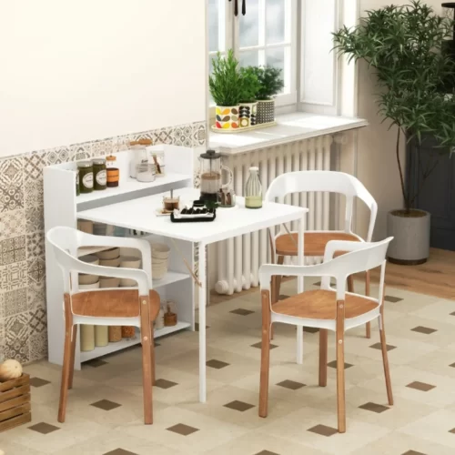 HOMCOM Mesa Plegable de Comedor con Ala Abatible y 4 Compartimentos - Blanco
Las mejores mesas plegables de comedor | Guía 2026