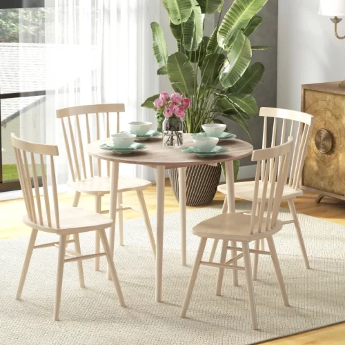 HOMCOM Mesa Redonda Plegable con 2 Abatibles y Patas de Madera
Las mejores mesas plegables de comedor | Guía 2026
