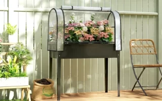 Jardinera de terracota con almohadillas adhesivas antideslizantes