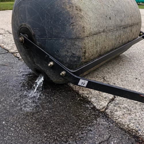 Vaciado del agua antes de guardar la herramienta