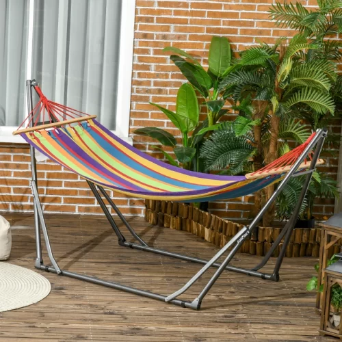 Hamaca con Soporte Plegable 2 en 1