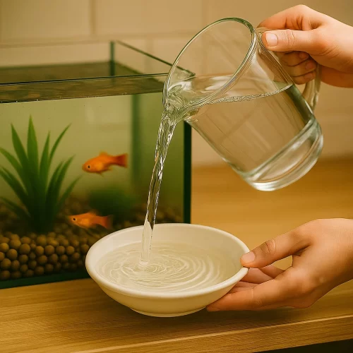 Cómo limpiar peceras y rellenarlas con agua acondicionada