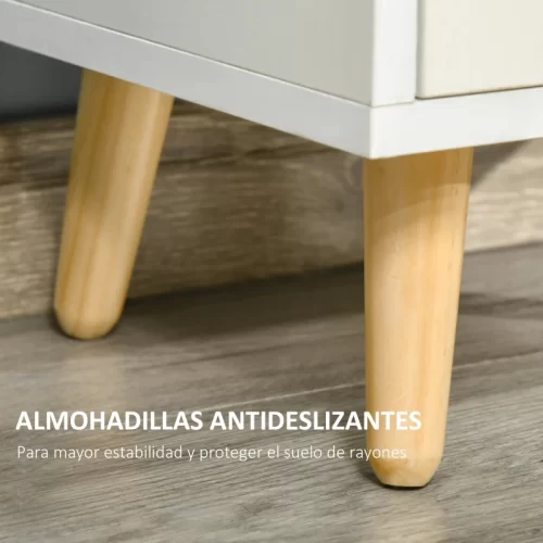 Librería blanca de 7 niveles con almacenamiento abierto y cerrado
