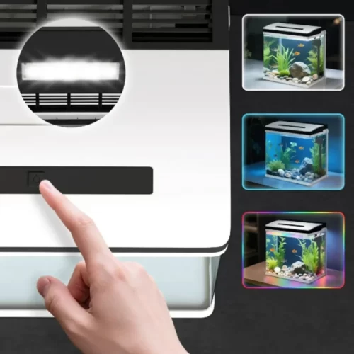 Pecera nano con luz LED táctil
