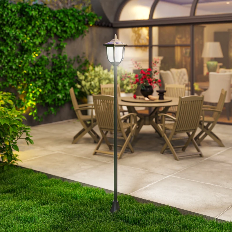 Outsunny Lámpara Solar de Jardín con 6 Luces LED